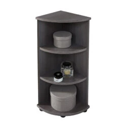 Hioshop Badkamerkast RunnerMoon Mdf - Zilver