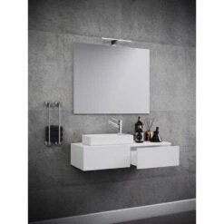 Hioshop Spiegel Gudas Mdf - Spiegel - Wit -VIDAL Salle De Bain Winkel 1000062843 0110
