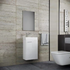 Hioshop Badkamer Victor Mdf - Wit -VIDAL Salle De Bain Winkel 1000062844 0111