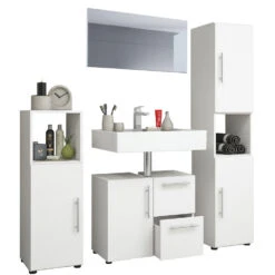 Hioshop Badkamer Flandu Mdf - Wit