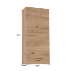 Hioshop Badkamerkast Geo Mdf - Eiken -VIDAL Salle De Bain Winkel 1000062889 0111