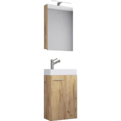 Hioshop Badkamer Slito Mdf - Eiken