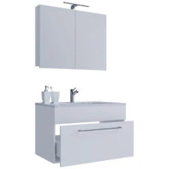 Hioshop Spiegelkast Nywo Mdf - 60 Cm -wit