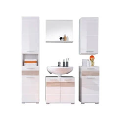 Hioshop Badkamerkast Mezzo Mdf - Wit -VIDAL Salle De Bain Winkel 1000063019 0110