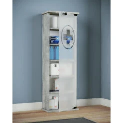 Hioshop Badkamerkast Gusal Mdf - Grijs -VIDAL Salle De Bain Winkel 1000064423 0110