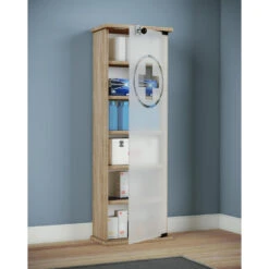 Hioshop Badkamerkast Gusal Mdf - Eiken -VIDAL Salle De Bain Winkel 1000064424 0110