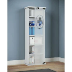 Hioshop Badkamerkast Gusal Mdf - Wit -VIDAL Salle De Bain Winkel 1000064425 0110