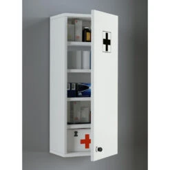 Hioshop Badkamerkast Medasa Mdf - Wit -VIDAL Salle De Bain Winkel 1000064426 0111