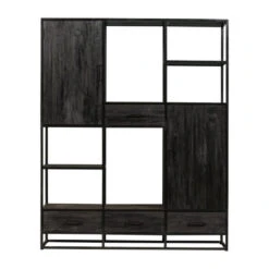 Vakkenkast FlorenceXL - Mangohout - Bruin - Rechthoekig