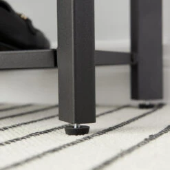 ACAZA Stevig Schoenenrek Met Frame En Zitbank, Zwart -VIDAL Salle De Bain Winkel 1000068464 0103