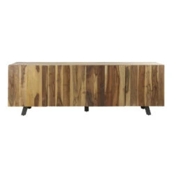 Giga Meubel Dressoir Massief Notenhout - 40x220x75cm - 4-Deurs