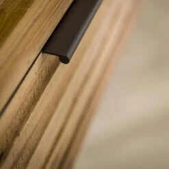 Giga Meubel Tv-Meubel Teakhout - 2 Lades - 30x130x57cm - Naturel -VIDAL Salle De Bain Winkel 1000068529 0102