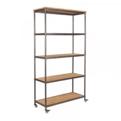 Giga Meubel Wandkast Hout - 39x100x184cm - Opbergkast - Kast Simon -VIDAL Salle De Bain Winkel 1000068530 0102