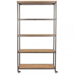 Giga Meubel Wandkast Hout - 39x100x184cm - Opbergkast - Kast Simon