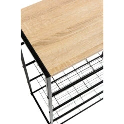 Schoenenrek Voor 12 Paar Schoenen Met Houten Plank -VIDAL Salle De Bain Winkel 1000068654 0102