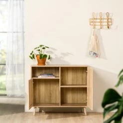 Benjamin Wandkast MDF - Rotan - Bruin -VIDAL Salle De Bain Winkel 1000069353 0102