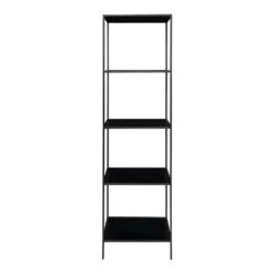 Giga Meubel Wandkast Metaal Zwart - Melamine - 36x51x170cm - Kast Vita