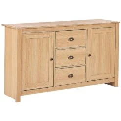 Beliani Sideboard LANSIN - Lichte Houtkleur Vezelplaat