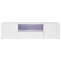 Beliani TV-kast FAYET - Wit Mdf -VIDAL Salle De Bain Winkel 1000070397 0103