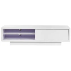 Beliani TV-kast ANTONIC - Wit Mdf -VIDAL Salle De Bain Winkel 1000070400 0103