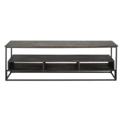 TV-meubel Cleo Teakhout 160x35 Cm - 160x160x52 Cm - Teakhout - Bruin -VIDAL Salle De Bain Winkel 1000072632 0103