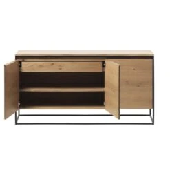 Giga Meubel Dressoir Eikenhout Naturel - 45x155x80cm - Kast Rivoli -VIDAL Salle De Bain Winkel 1000073372 0102