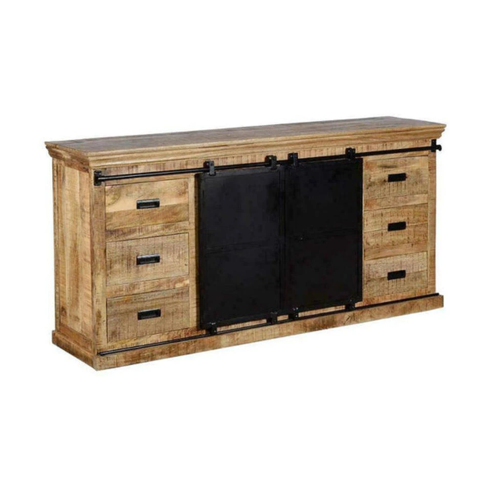 Dressoir Newark 200cm - Mangohout - Bruin - Rechthoekig 1 Dressoir Newark 200cm - Mangohout - Bruin - Rechthoekig