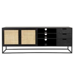 Puur Bjerka Dressoir MDF/rattan - Hout - Bruin