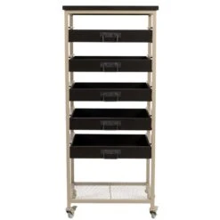 Puur Boras Kast Op - Hout - Zwart