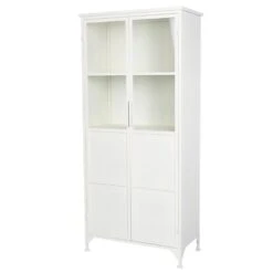 Puur Miya Wandkast Hoog - Metaal - Wit -VIDAL Salle De Bain Winkel 1000074191 0102