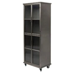 Puur Billund Wandkast 60x38x160cm - Metaal - Grijs