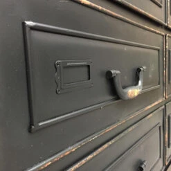 Rootsmann Dressoir Zwart Metaal - Ladekast Op Wielen - Metaal -VIDAL Salle De Bain Winkel 1000074617 0103