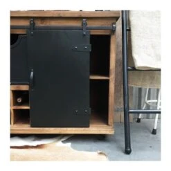 Rootsmann Dressoir Met Schuifdeur En Wijnrek - Bruin - Hout -VIDAL Salle De Bain Winkel 1000074628 0103