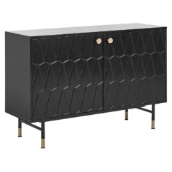 Beliani Sideboard ADANTE - Zwart Mdf