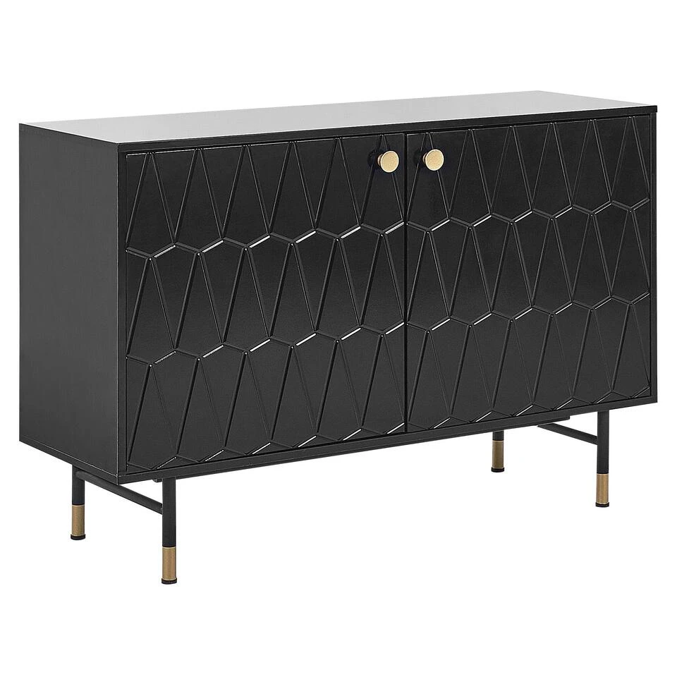 Beliani Sideboard ADANTE - Zwart Mdf 1 Beliani Sideboard ADANTE - Zwart Mdf