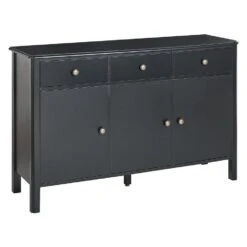 Beliani Sideboard OLATE - Zwart Mdf