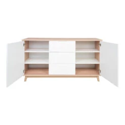 Giga Meubel Dressoir Wit - 6 Vakken - MDF - Kast Copenhagen -VIDAL Salle De Bain Winkel 1000080876 0103
