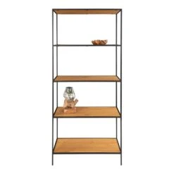 Giga Meubel Wandkast Bruin - 5 Planken - MDF - Kast Vita -VIDAL Salle De Bain Winkel 1000080880 0103