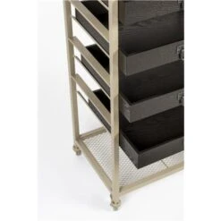 Giga Meubel Wandkast Grijs - 5 Laden - Metaal - Kast Botan -VIDAL Salle De Bain Winkel 1000080884 0102