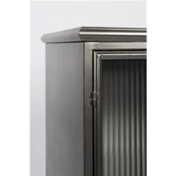 Giga Meubel Vitrinekast Zwart - 4 Planken - Metaal - Kast Jiro -VIDAL Salle De Bain Winkel 1000080888 0103