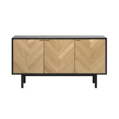 Giga Meubel Dressoir Naturel - 43x150x80cm - Eikenhout - Dressoir Calvi