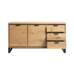 Giga Meubel Dressoir Naturel - 45x160x83cm - Eikenhout - Dressoir Livorno -VIDAL Salle De Bain Winkel 1000081229 0103