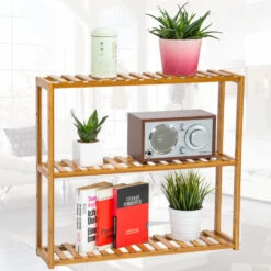 Tectake - Badkamerrek Van Bamboe 60x15x54,5 Cm -VIDAL Salle De Bain Winkel 1000084328 0102