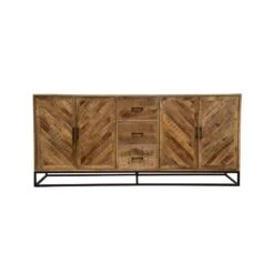 Dressoir Reno 200cm - Mangohout - Bruin - Rechthoekig -VIDAL Salle De Bain Winkel 1000085883 0102