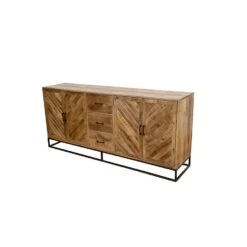 Dressoir Reno 200cm - Mangohout - Bruin - Rechthoekig -VIDAL Salle De Bain Winkel 1000085883 0103
