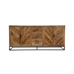 Dressoir Reno 200cm - Mangohout - Bruin - Rechthoekig