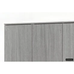 Rousseau Opbergkast Ray 120cm Met 3 Deuren En 4 Legplanken - Grijze Eik -VIDAL Salle De Bain Winkel 1000087392 0102