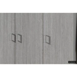 Rousseau Opbergkast Ray 120cm Met 3 Deuren En 4 Legplanken - Grijze Eik -VIDAL Salle De Bain Winkel 1000087392 0103