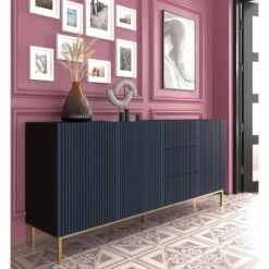 Dressoir Ravenna F Painted MDF 87x200x42 Blauw -VIDAL Salle De Bain Winkel 1000088436 0102