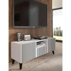 TV Meubel Ravenna P Painted MDF 56x150x42 Wit -VIDAL Salle De Bain Winkel 1000088519 0102